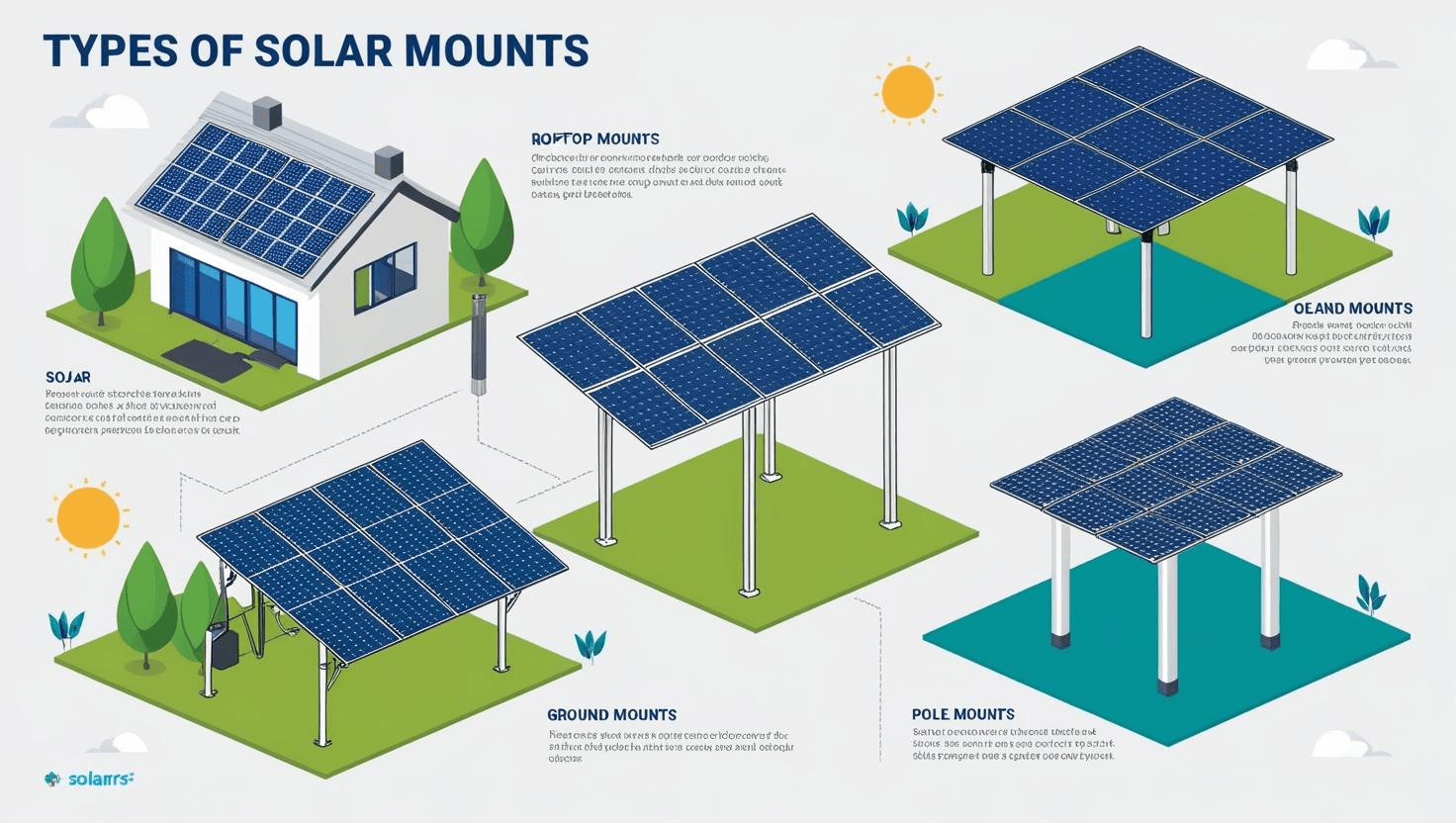 types of solar mounts